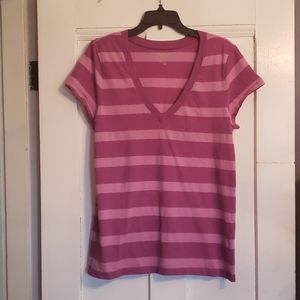 Purple Striped Tee